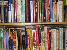 Books on a shelf